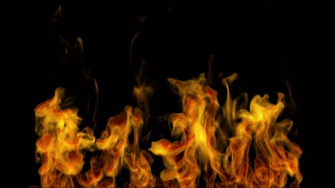 Fire With Alpha Mask Loop Stock Footage Video 100 Royalty Free
