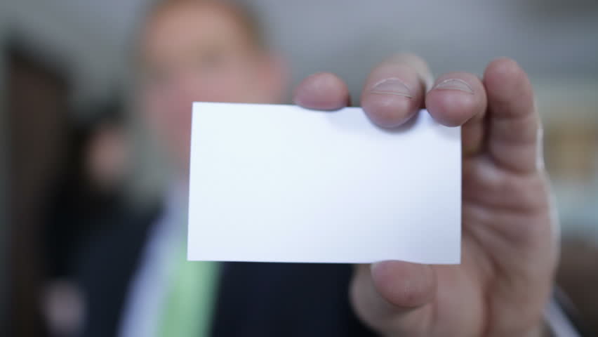 blank business card stock