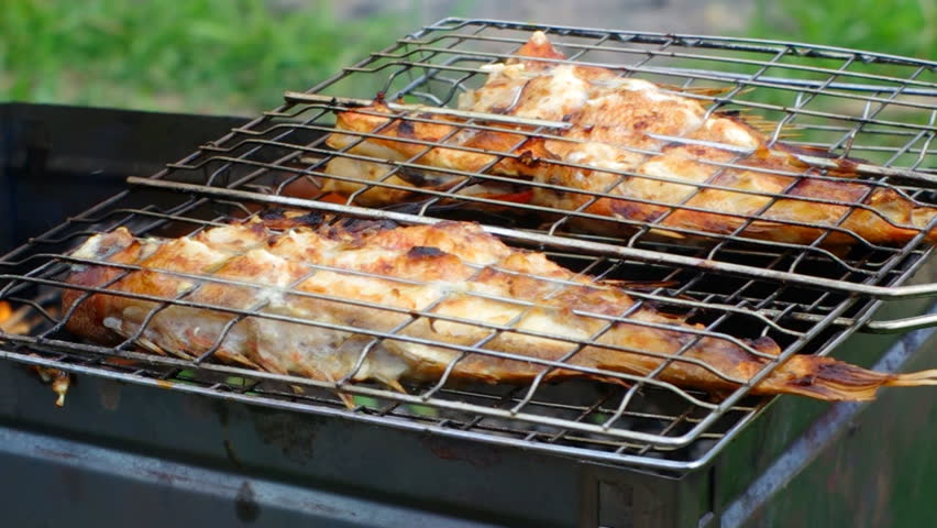 BBQ On The Boat. Barbecue Mount With Grill Attached On Gulet Yacht ...