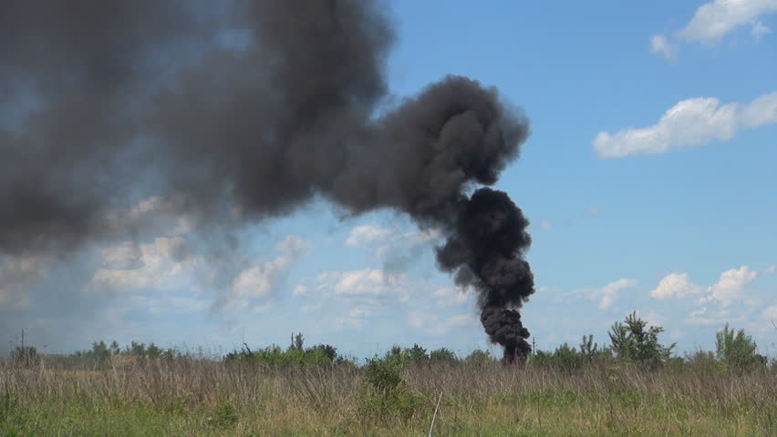 Black Smoke Clouds, Nature Pollution, Burning Fire, Ecological Disaster ...