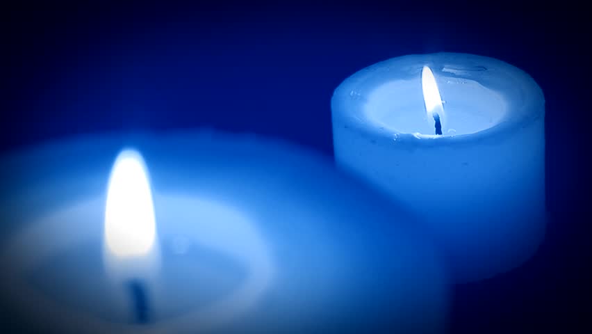 Candle Background In Blue Stock Footage Video 412012 | Shutterstock