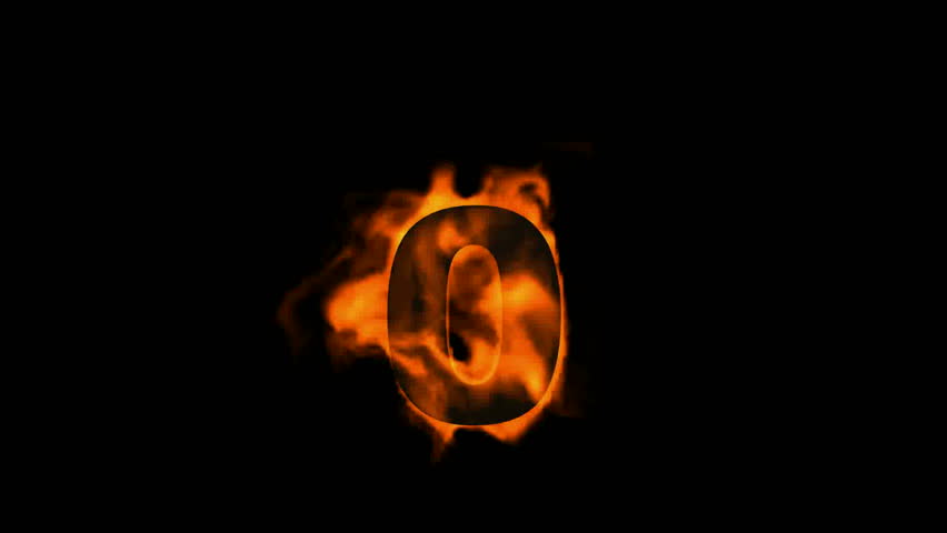 Burning Fire Numbers 9. Stock Footage Video 4162714 | Shutterstock