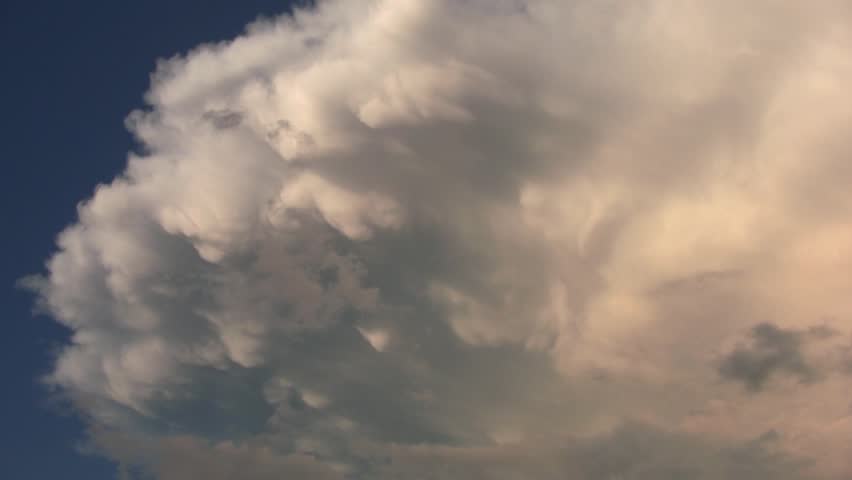 Large Cumulonimbus Thunderstorm Clouds with Stock Footage Video (100% ...