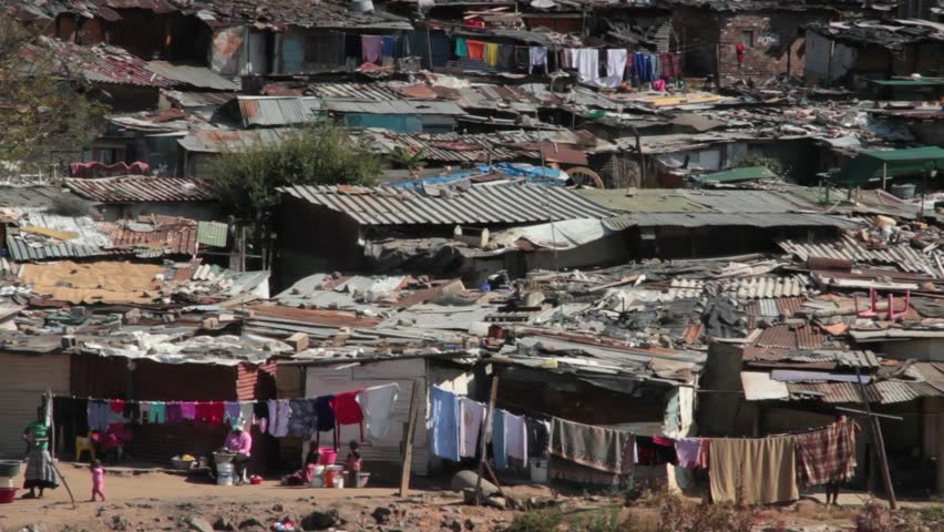 Stock video of long lens shot of alexandra township,johannesburg,south ...