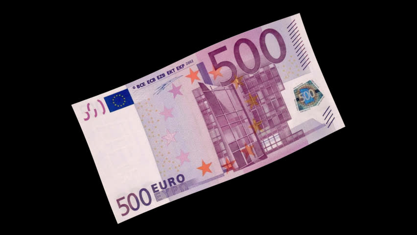 Money Bill 500 Euro Stock Footage Video 100 Royalty 