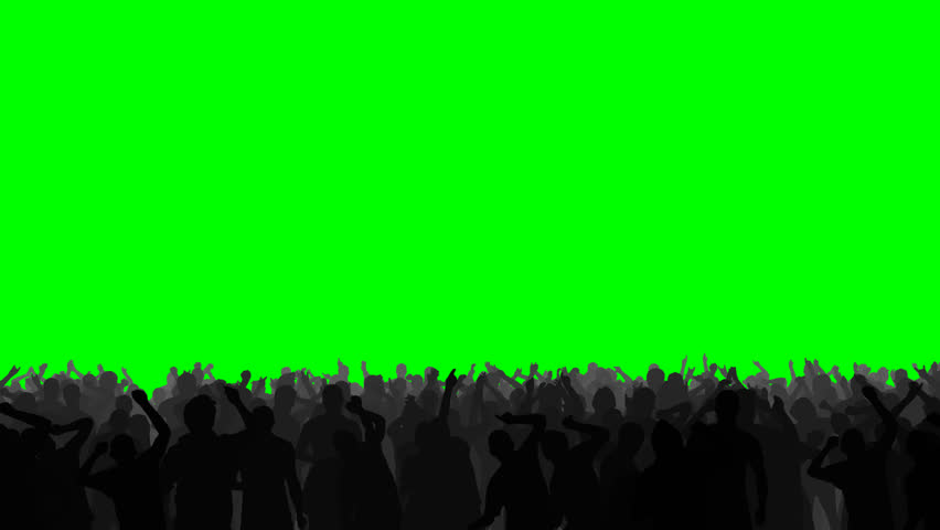 Crowd Of People Green Screen  These People Are Real Shot 