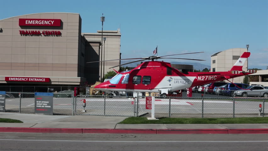 PROVO UTAH SEPT 2013: Emergency Trauma Hospital Life Flight Helicopter ...