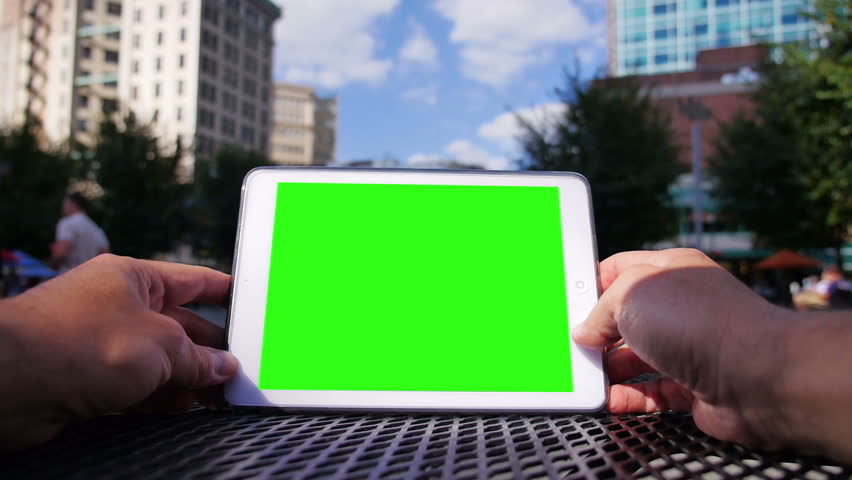 green screen marker for mobile screen