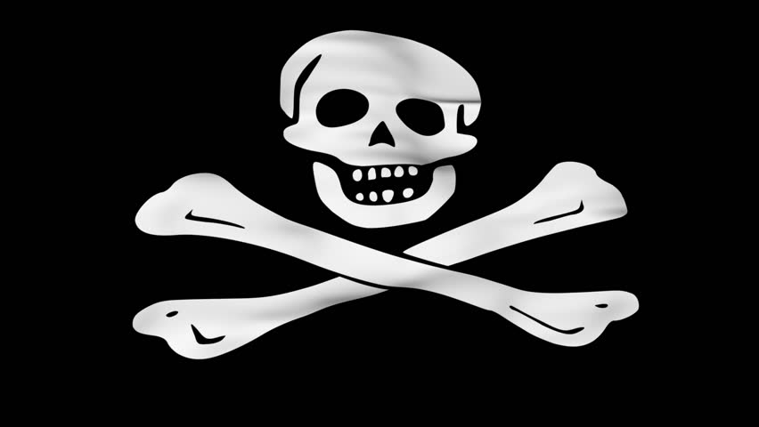 Flying Pirate Flag Stock Footage Video 479677 | Shutterstock