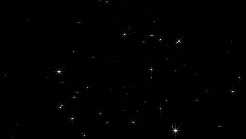 Stars Falling Like Snowflakes. Christmas Backdrop. Stock Footage Video ...