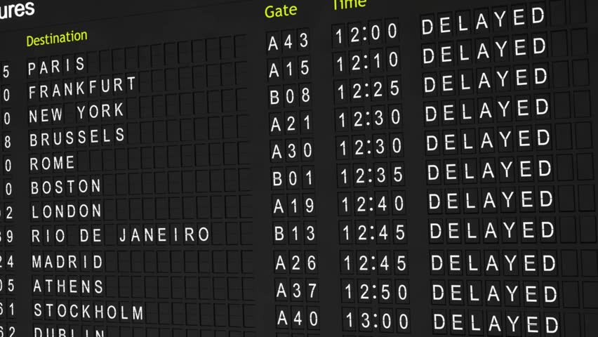Departure Board Stock Footage Video | Shutterstock