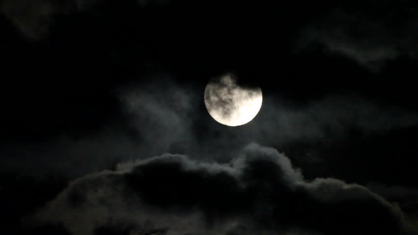 Image result for moon shining behind clouds