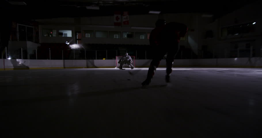 Header of goaltender