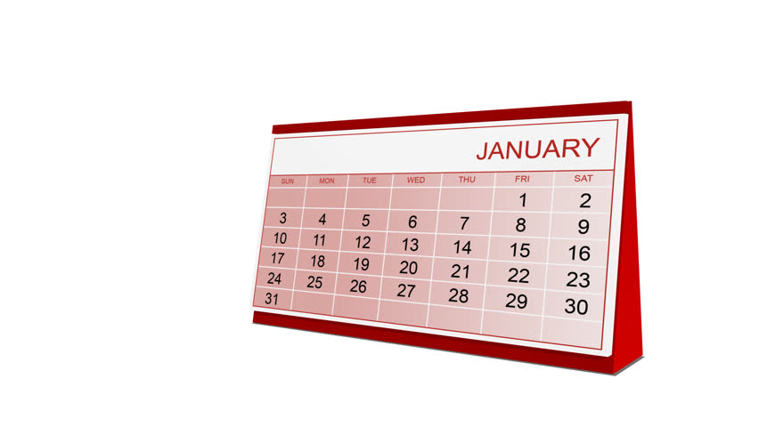 Animated Calendar Month Showing Days Being Crossed Off Stock Footage ...