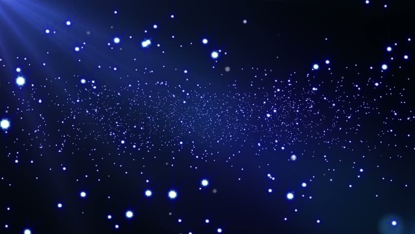 Particle Space Blue Colour Stock Footage Video 100 Royalty Free