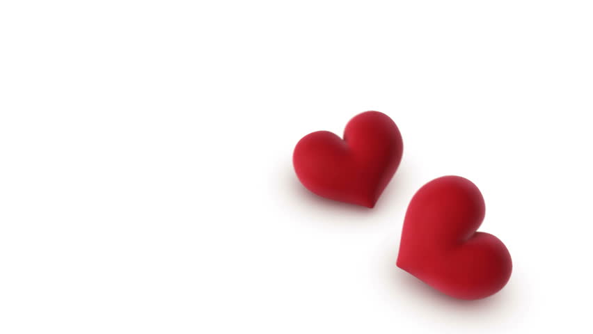 animated floating or falling hearts