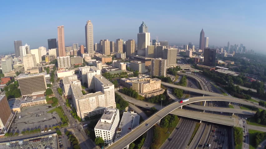 Downtown Atlanta Aerial Video Stock Footage 100 Royalty Free Downtown Atlanta Aerial Video