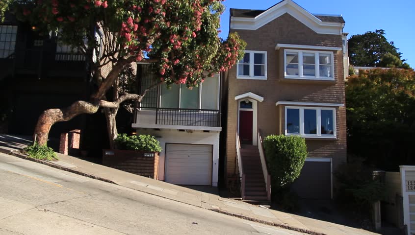 36x24 San Francisco City Street Scene Houses Area Rug