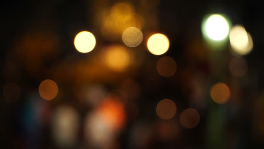 City Night Light Blur Hd Stock Footage Video (100% Royalty-Free