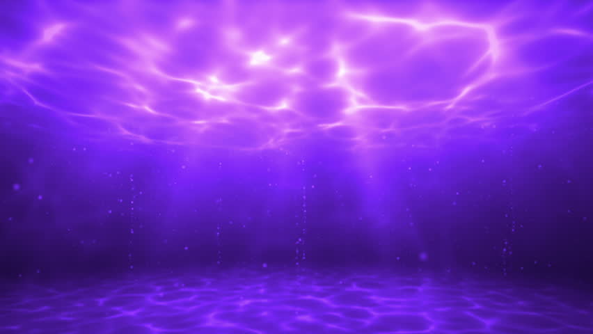 Light Rays Through The Water. Animation Of Ocean Waves, Underwater ...