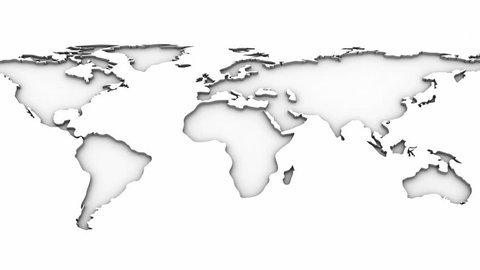 World Map White Background Stock Footage Video (100% Royalty-free) 7339408  | Shutterstock