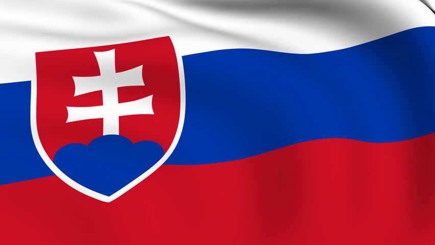 Flag Of Slovakia Beautiful 3d Animation Of Slovakia Flag In Loop Mode ...