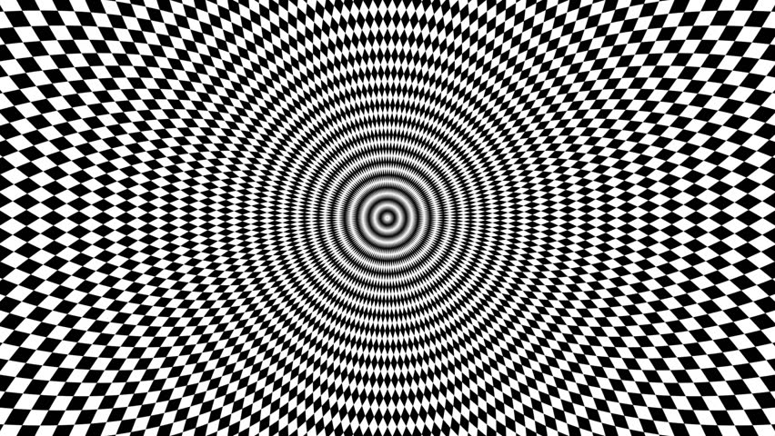 Concentric Oncoming Abstract Symbol, Rhomb - Optical, Visual Illusion ...