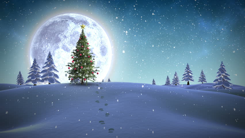 Digital Animation of Merry Christmas Stock Footage Video (100% Royalty