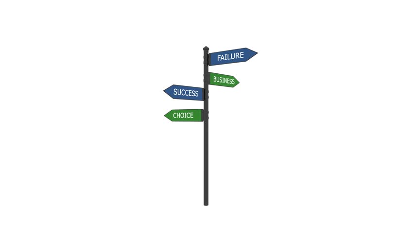 Yes No Undecided Three Way Signs Unsure 3d Animation Stock Footage ...