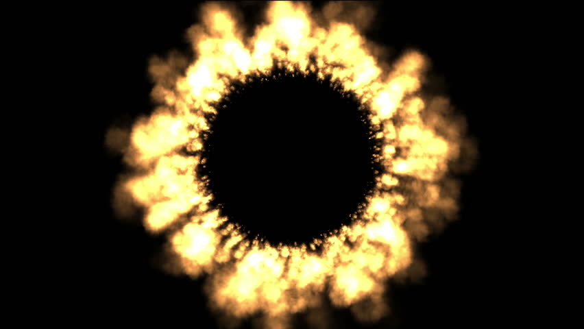 Animated Ring Of Fire Against Transparent Background In 4k. Ring, Fire ...