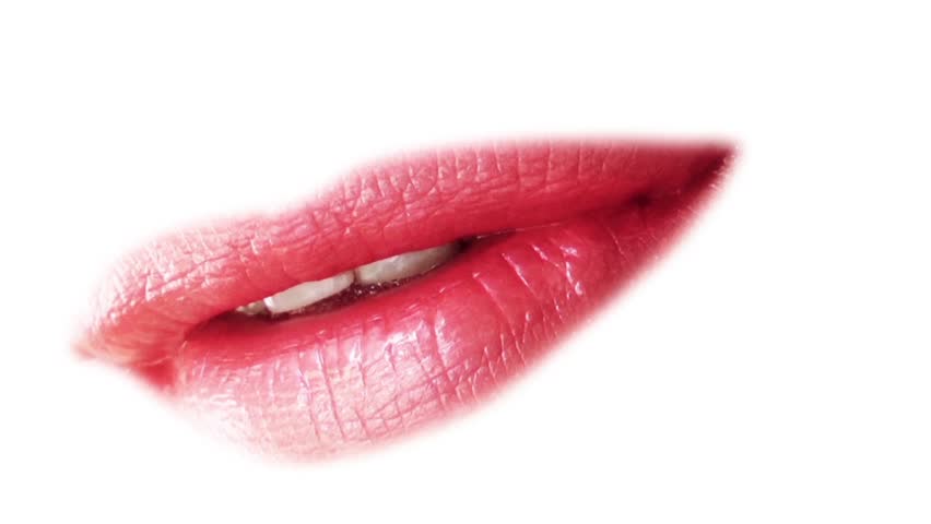 Stock video of lips- isolated | 8261368 | Shutterstock