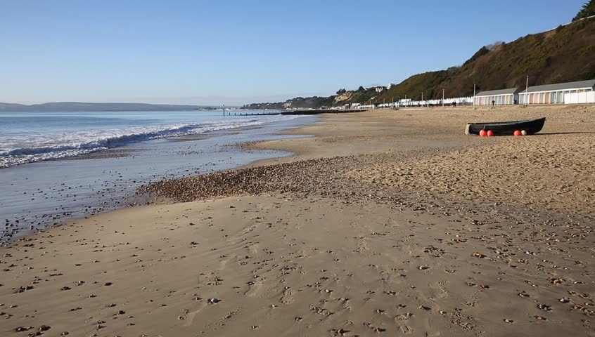 Bournemouth Beach Pier And Coast Dorset England UK Near To Poole Known ...