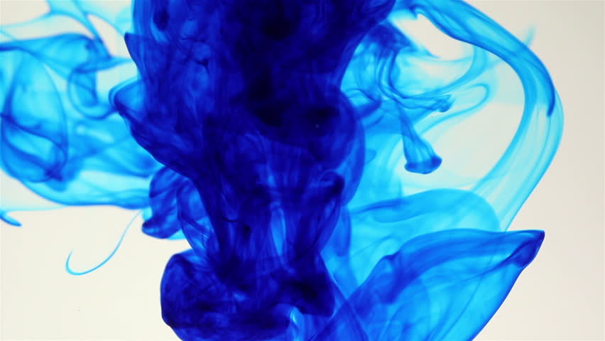 Stock Video Clip of Blue ink cloud grows in water | Shutterstock