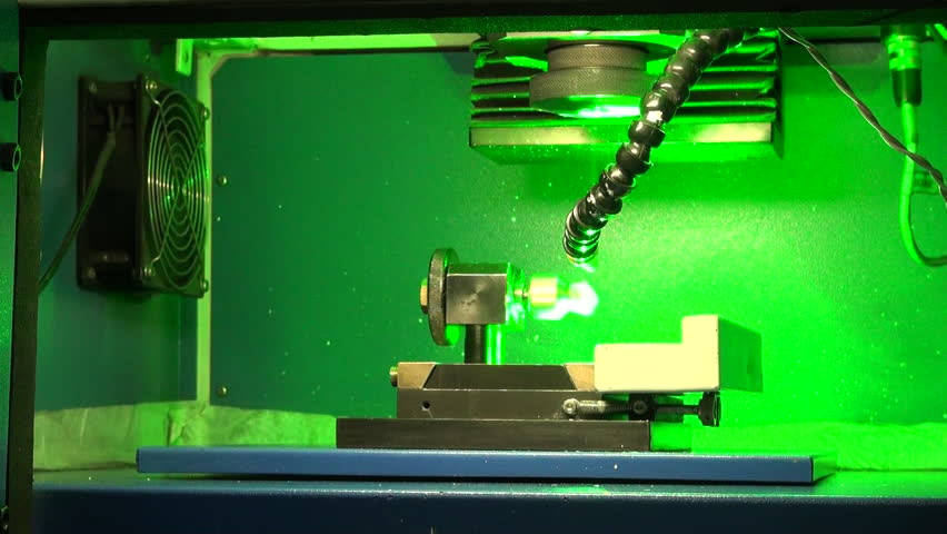Laser Cutting Machine . An Green Laser Cutting Diamond Stone In ...