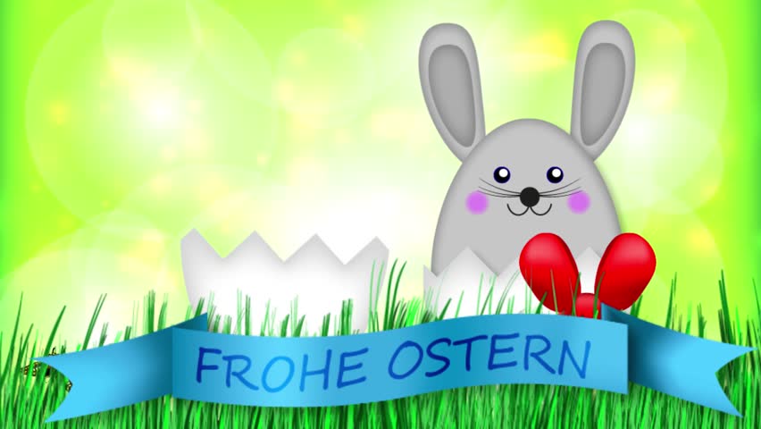 Happy Easter - Easter Bunny Video Animation German Frohe ...