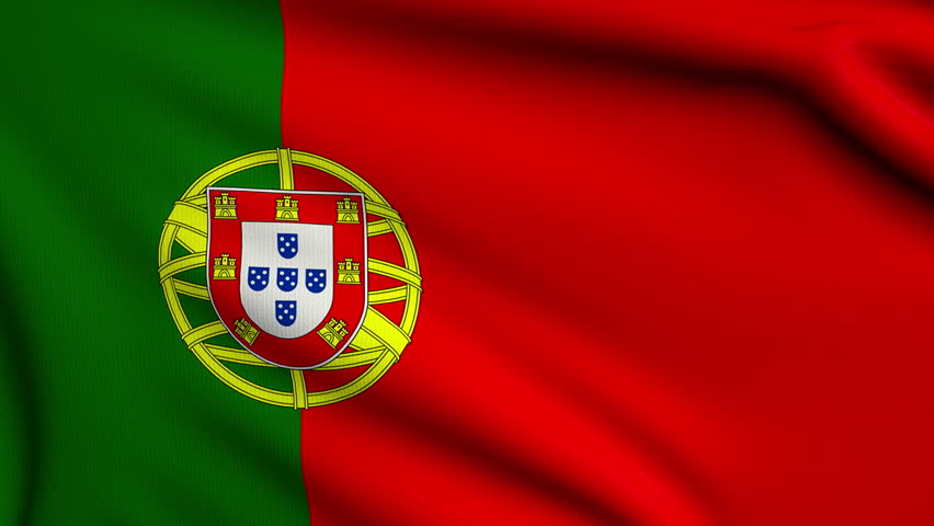 Portugal Flag Spinning Globe With Shining Lights - Loop ...