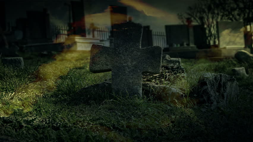 Old Spooky Cemetery Stock Footage Video (100% Royalty-free) 9220358 ...