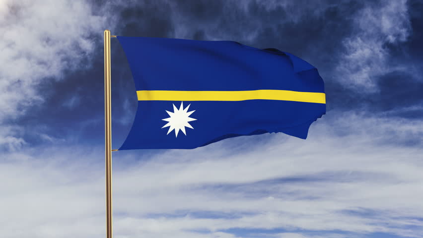 Download Nauru Flag Waving in the Stock Footage Video (100% Royalty-free) 9390098 | Shutterstock