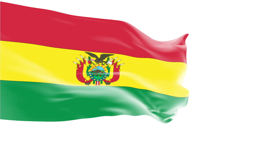 Flag Of Bolivia Beautiful 3d Animation Of Bolivia Flag In Loop Mode ...