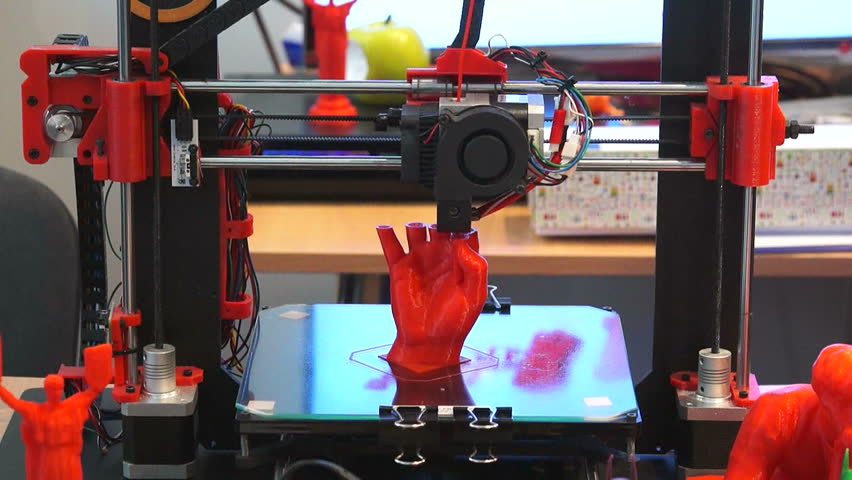 3d Printer, 3d Printer Print Stock Footage Video (100% Royalty-free