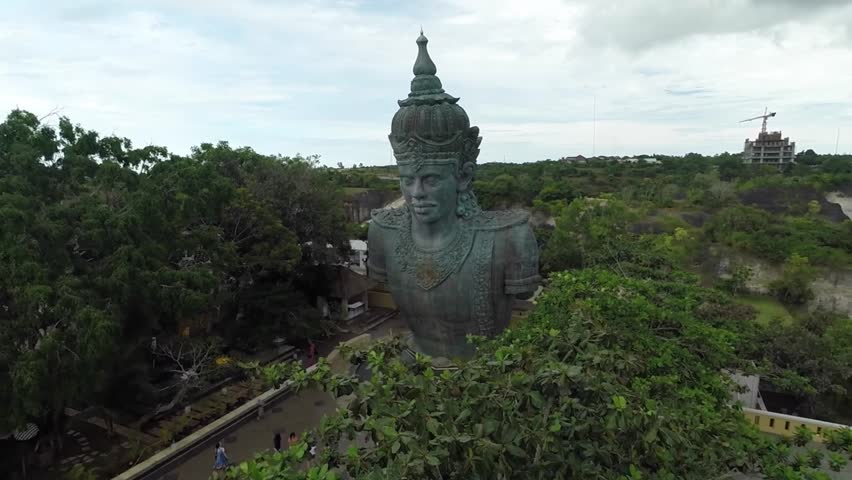  Garuda  Wisnu  Kencana Aerial Shots Stock Footage Video 100 